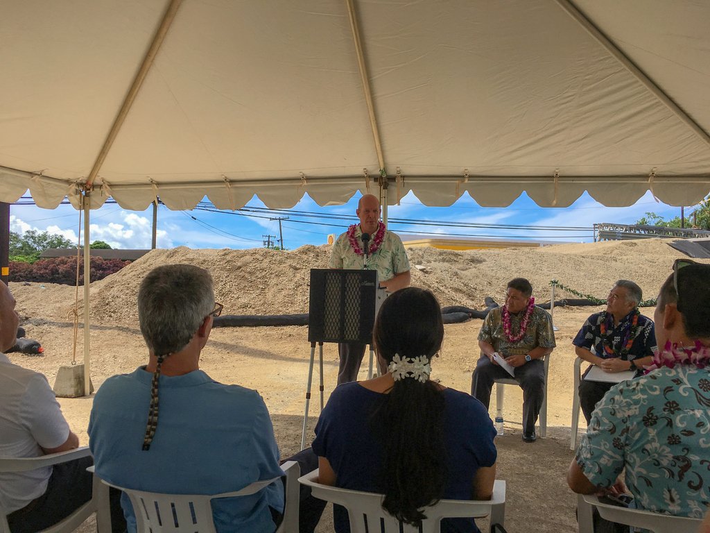 Blessing for the Hanapepe River Bridge with Hawaii Governor Ige. #hawaiiconstruction #hanapeperiver