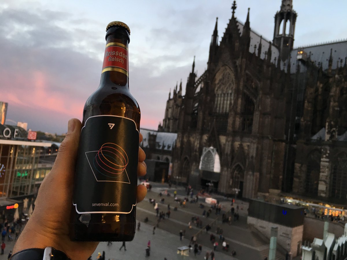 Feierabendbier mit Domblick...da strahlt mein Kölsches Herz @sevenval  #Koelsch #KoelnerDom #Koeln #workworkwork