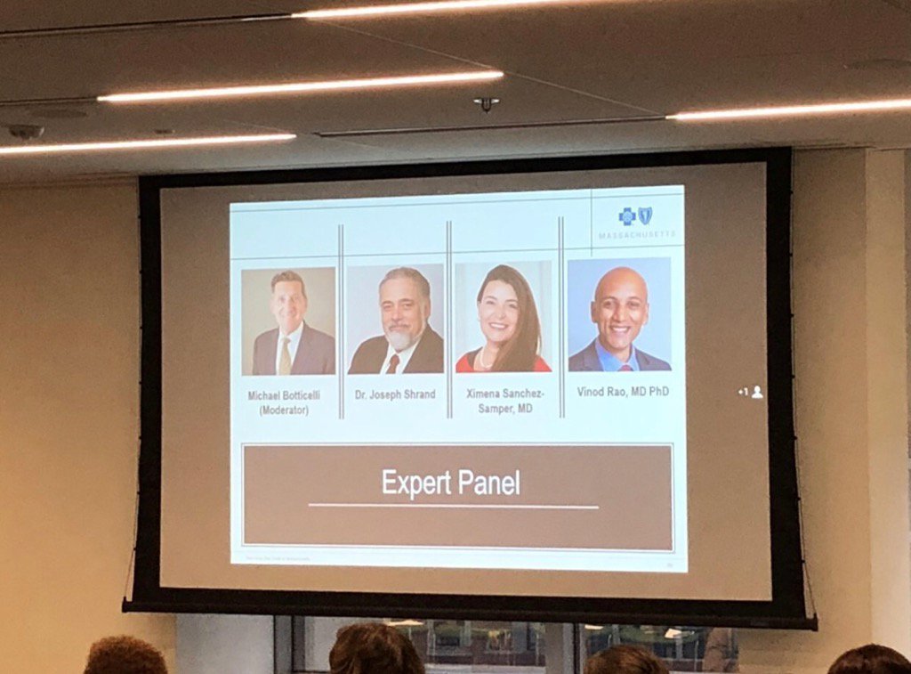 BCBSMAcareers's tweet photo. Work for an organization that is committed to changing the narrative! Yesterday, four courageous @BCBSMA associates shared their story of recovery at a forum about ending the stigma of #addiction. The nations top experts also shared insight and guidance for all. #Proudtowork@Blue https://t.co/7FfUL39rrr