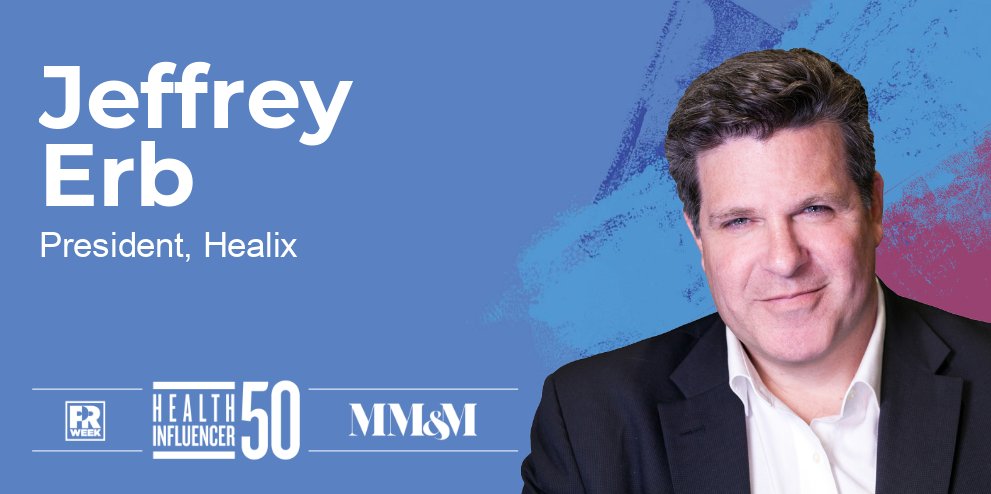 Congrats to <a href="/healixglobal/">HealixGlobal</a>'s <a href="/jeffreyerb/">Jeffrey D. Erb</a> on being named to MM&amp;M and <a href="/PRWeekUS/">PRWeekUS</a>' #HealthInfluencer50 list! Read more about him here: bit.ly/2RltWpl.