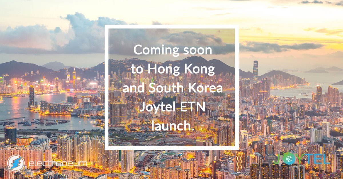 electroneum's tweet image. We are thrilled to announce that the first of our early MVNO Agreements is progressing to the live trial stage. Joytel (one of the most innovative MVNOs in Asia and an early ETN-MVNO partner) are trialling #ETN payment acceptance for customers in Hong Kong and South Korea.