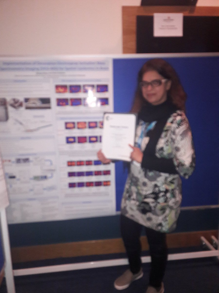 RuthAndrewMSEd's tweet photo. Congratulations to @shazias51 winning the People's choice poster prize at #ScotMetNet2018 #DESI lipids on Synapt G2Si @WatersCorp https://t.co/c2V7t38KOV