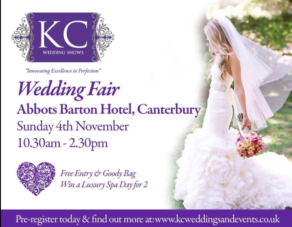 Visit us on Sunday 4th of November for our Wedding Fair hosted by KC Weddings and Events. Our Events Manager will be available on the day to show you around our unique venue #wedding #canterbury #weddingfair