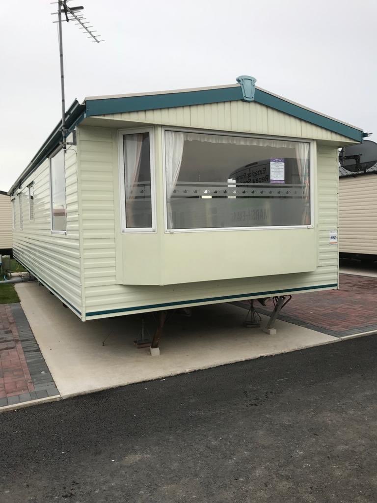 MEcaravanrepair's tweet photo. Today's front exterior damaged panel replacement at @GoldengateHols on a @atlaslh #Extiriorpanelreplacement #Staticcaravanrepairs #Staticcaravanrepairsnorthwales #Northwalescaravanrepairs #Northwales #ExtiriorPanelreplacementspecialist https://t.co/vyi6g3QrEs