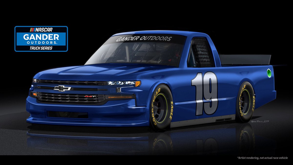 TeamChevy's tweet photo. Introducing the 2019 @NASCAR_Xfinity #Camaro SS and the @NASCAR Gander Outdoor Series #Silverado RST! https://t.co/0ll1f6RYPU
