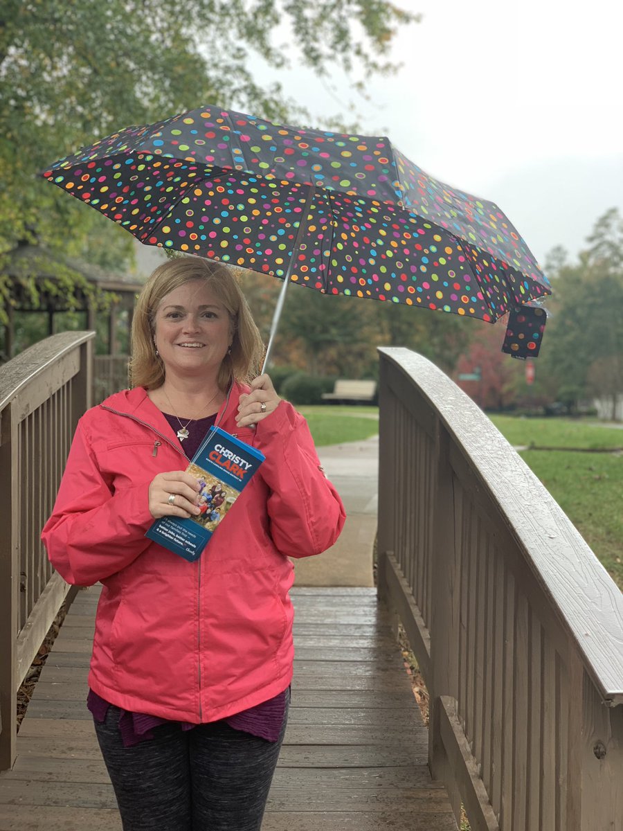 ChristyClarkNC's tweet image. A little rain can’t stop me from canvassing to get out the vote! #vote #ncpol #flipnchd98