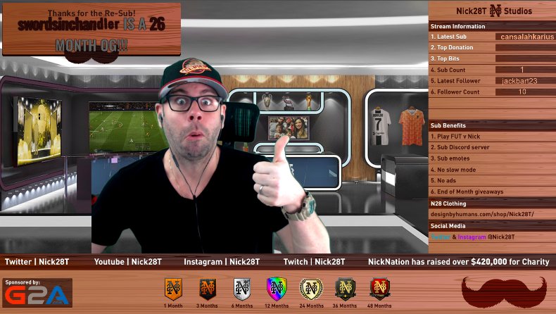 Nick28T's tweet photo. WE ARE LIVE!!!! (gifting subs based off this tweet)

Hoping @EASPORTSFIFA give us an AWESOME #Movember promo within #FIFA19 for all us dudes growing that beautiful Stache!

Grinding the #PMRTG all day baby:

https://t.co/qedHQbmPbm https://t.co/SVIbTgH99w