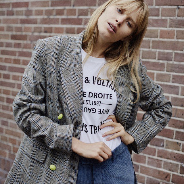 Shopcade's tweet photo. Luxe new knitwear, signature rock'n'roll twists, romantic florals and tough slogans... @zadigetvoltaire is spoiling us with it's new-season collection. Plus, the iconic Parisian brand's Flash Sale kicks off tomorrow so you can grab up to 40% off. shopcad… https://t.co/QNJlVJGuVJ https://t.co/fXtuHs92SU