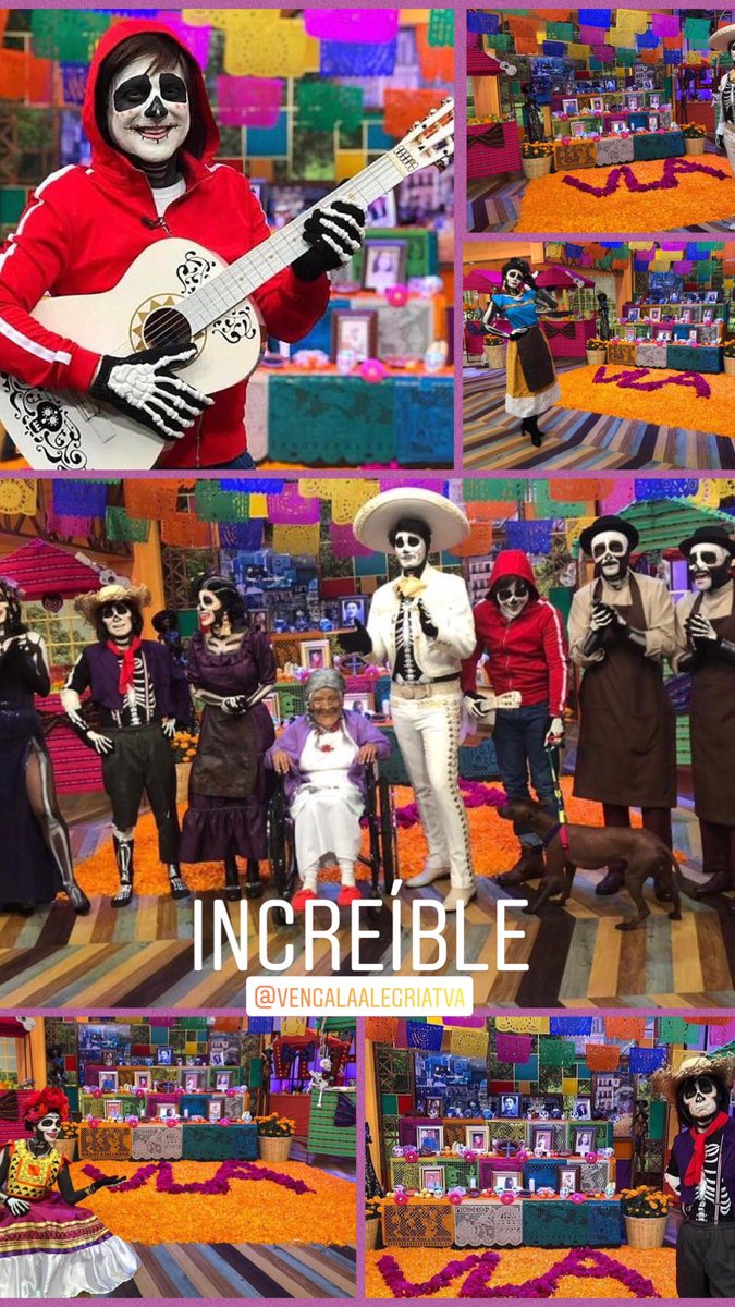 ssmester's tweet photo. Me encanta la dedicación de todo el equipo de @VengaLaAlegria ... Felicidades por un increíble trabajo ... celebrando con @Azteca una hermosa tradición #DiaDeMuertos @Aztecauno @adri_elproducer @SERGESEPULVEDA https://t.co/AqGk3gq2ow