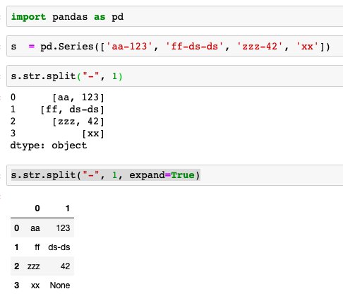 Daily Python Tip Use Expand True In The Str Split Method If You Want To Split String Into Several Columns In A Pandas Dataframe S Pd Series 123 Ff Ds Ds Zzz 42 Xx S Str Split