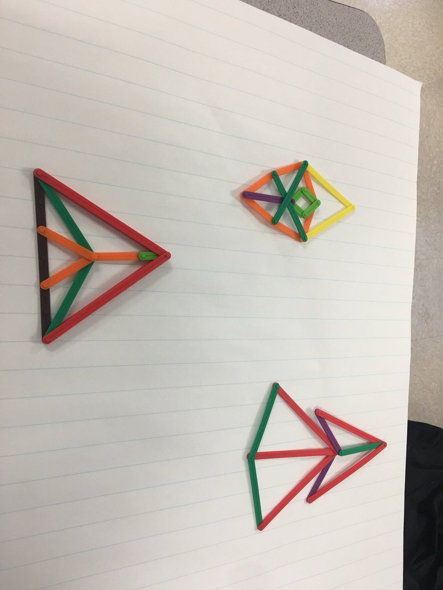 Algebra_allday's tweet image. When learning can be fun . Students were tasked with creating a model that they had to write instructions for to see if their peers could recreate it. #mathteacher #lumathmethods computerscienceFriday’s