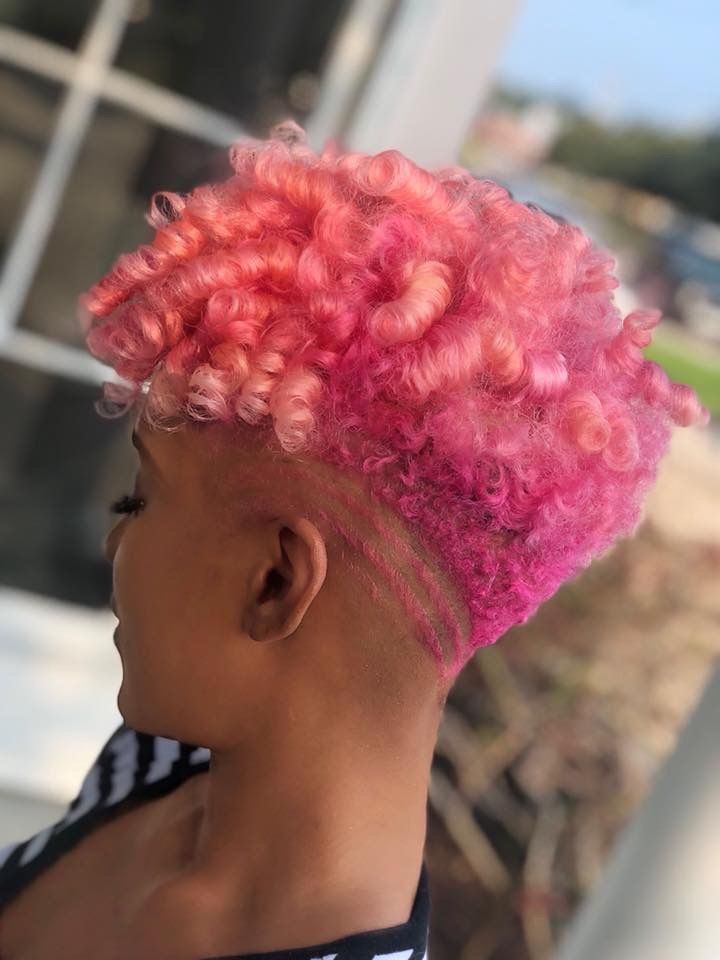 Pink Hair Color Tips For Black Girls With Natural Hair