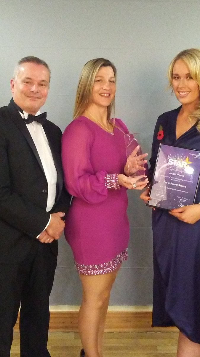 NHSNLaG's tweet photo. Our winner of #OurStars2018 achiever award  was Jackie France. She couldn't be with us so Lisa Naylor collected her award, https://t.co/tjvwvE8sjh