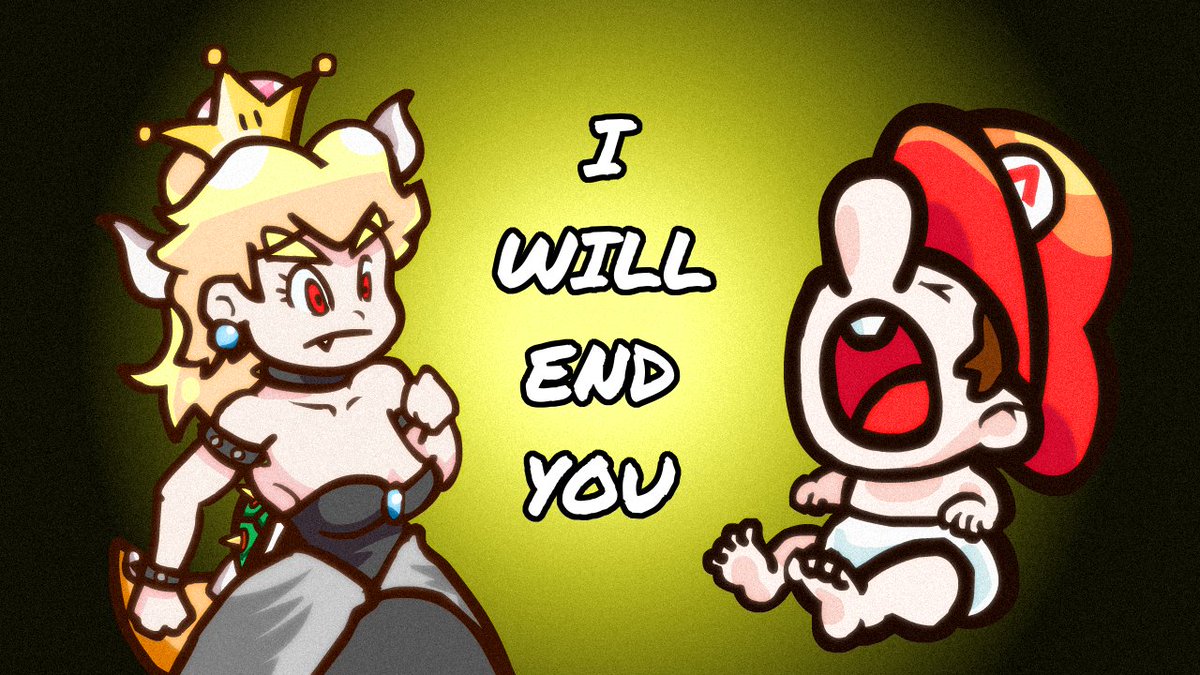OllisionYT's tweet photo. WOAH! Bowsette video already at over 1k hits? That came out of the blue to be honest!

In case you missed it:
https://t.co/DCQTiABPnq

#Bowsette 
#Yoshi
#Bowser
#Halloween 
#animation #animationvideo #animationday https://t.co/PjdyT9kHxa