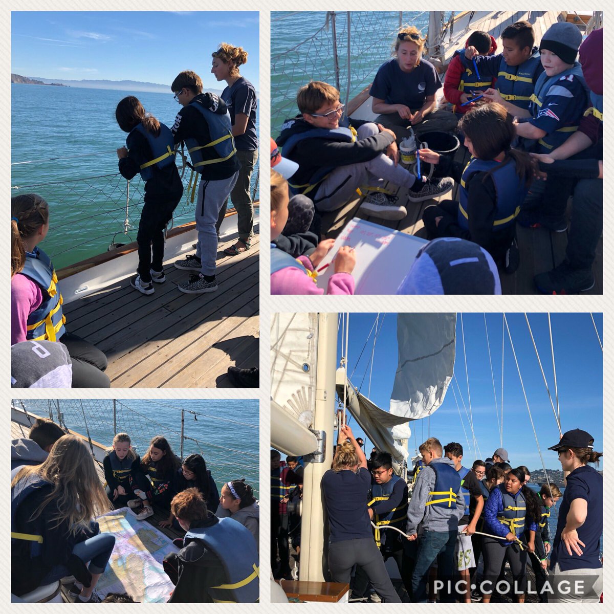 HorneScience's tweet photo. SMS Aquatic Studies exploring SF Bay on a sailing tall ship https://t.co/seXXHWBpiF