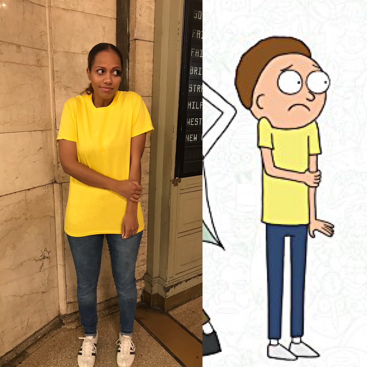 WanjiraL's tweet photo. I miss Halloween. Isnβt my costume eerily similar to the real deal Mortyβs? π»
#LetsGetSchwifty
#Halloween18 https://t.co/JEspeiFIBd