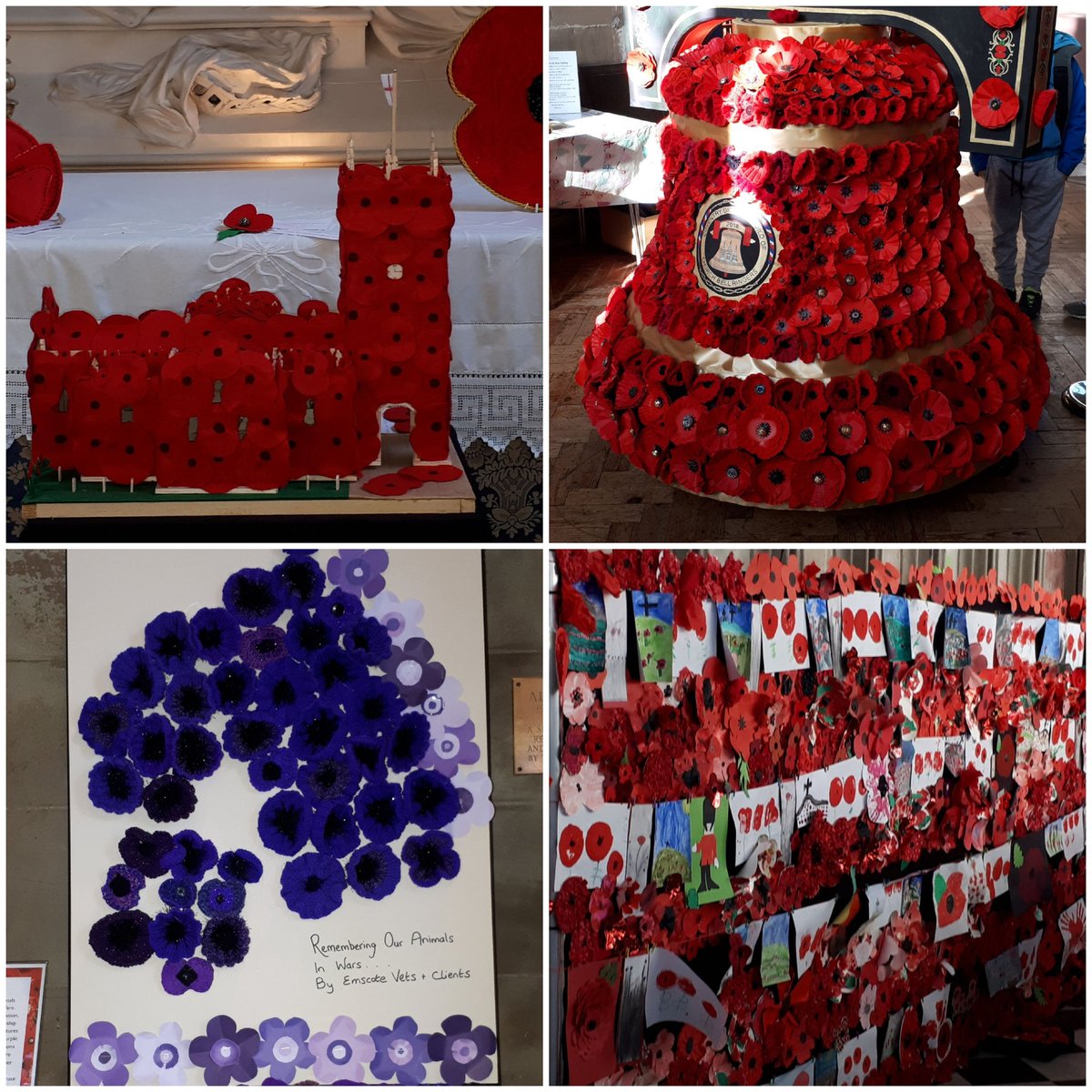 Display of 62,438 individual @WarwickPoppies in St Mary's Church, Warwick is on until December 9th. Members of CPTWI contributed flowers to @WarwickshireWI exhibit at the high altar and blocks to the quilt @QuiltersDen along with contributions from every corner of the county.