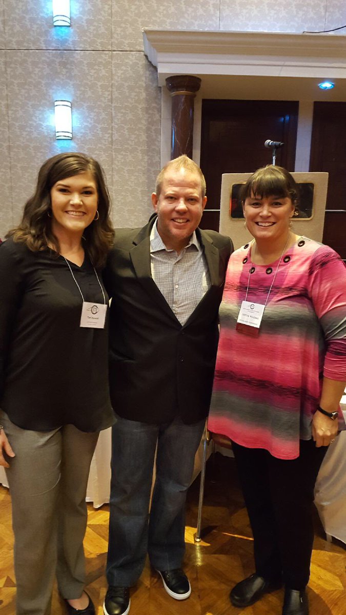 Meeting Graham Fletcher was definitely a highlight! ⁦⁦<a href="/gfletchy/">Graham Fletcher</a>⁩ ⁦<a href="/ECUcrystalECU/">Crystal Williams</a>⁩