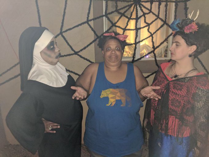 Been so busy I forgot 2 post My #halloweencostume #nunFetish photos from #halloween2018  During our #LeatherFamily<a href="/tag/halloweencostume"class="tags">#halloweencostume</a><a href="/tag/herstory"class="tags"><span>#herstory</span></a><a href="/tag/onyx"class="tags"><span>#onyx</span></a><a href="/tag/poc"class="tags"><span>#poc</span></a><a href="/tag/fridakahlo"class="tags"><span>#fridakahlo</span></a><a href="/tag/nunfetish"class="tags"><span>#nunfetish</span></a><a href="/tag/leatherfamily"class="tags"><span>#leatherfamily</span></a>