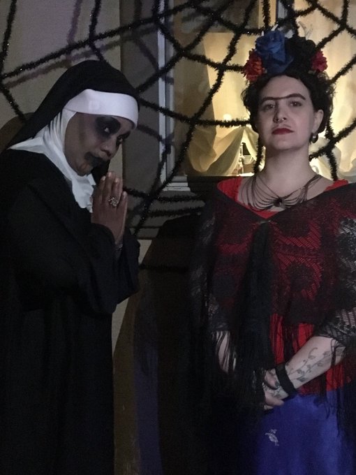 Been so busy I forgot 2 post My #halloweencostume #nunFetish photos from #halloween2018  During our #LeatherFamily<a href="/tag/halloweencostume"class="tags">#halloweencostume</a><a href="/tag/herstory"class="tags"><span>#herstory</span></a><a href="/tag/onyx"class="tags"><span>#onyx</span></a><a href="/tag/poc"class="tags"><span>#poc</span></a><a href="/tag/fridakahlo"class="tags"><span>#fridakahlo</span></a><a href="/tag/nunfetish"class="tags"><span>#nunfetish</span></a><a href="/tag/leatherfamily"class="tags"><span>#leatherfamily</span></a>