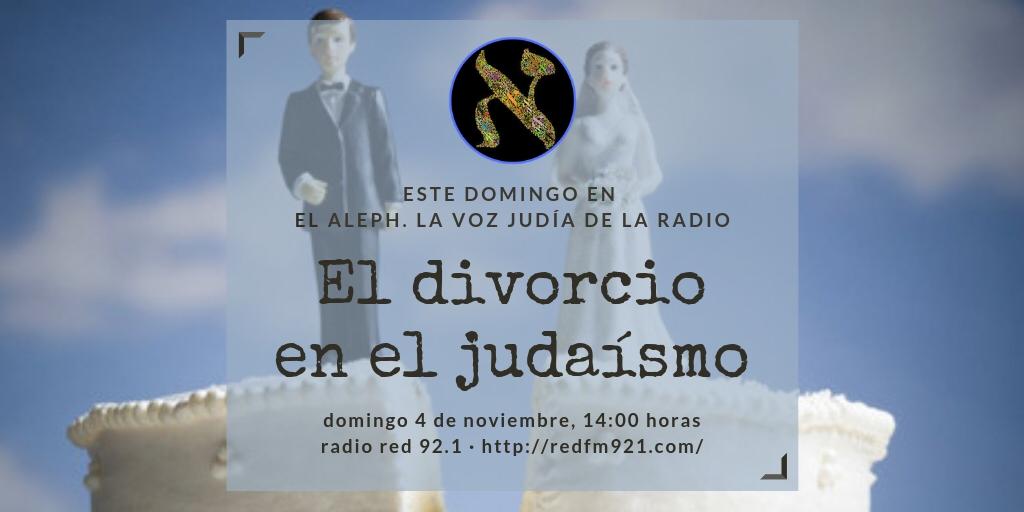 No se pierdan el programa este domingo. Tendremos en cabina al rabino <a href="/MoisesChicurel/">Moisés Chicurel</a> para platicar acerca del divorcio en el judaísmo. ¡Los esperamos!
