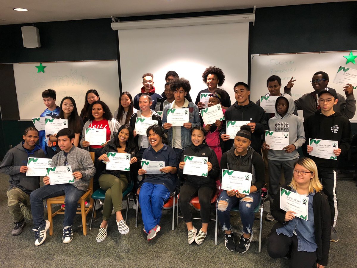 September’s “Be Franklin” award winners! Students nominated by staff for embodying the Franklin Core Values! Love these kids!!!