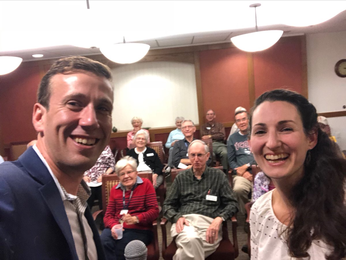 MattLesser's tweet photo. Great to join ⁦@Laurel4Rep⁩ and a packed room of seniors at Covenant Village! #Cromwell https://t.co/588KcOSs4L