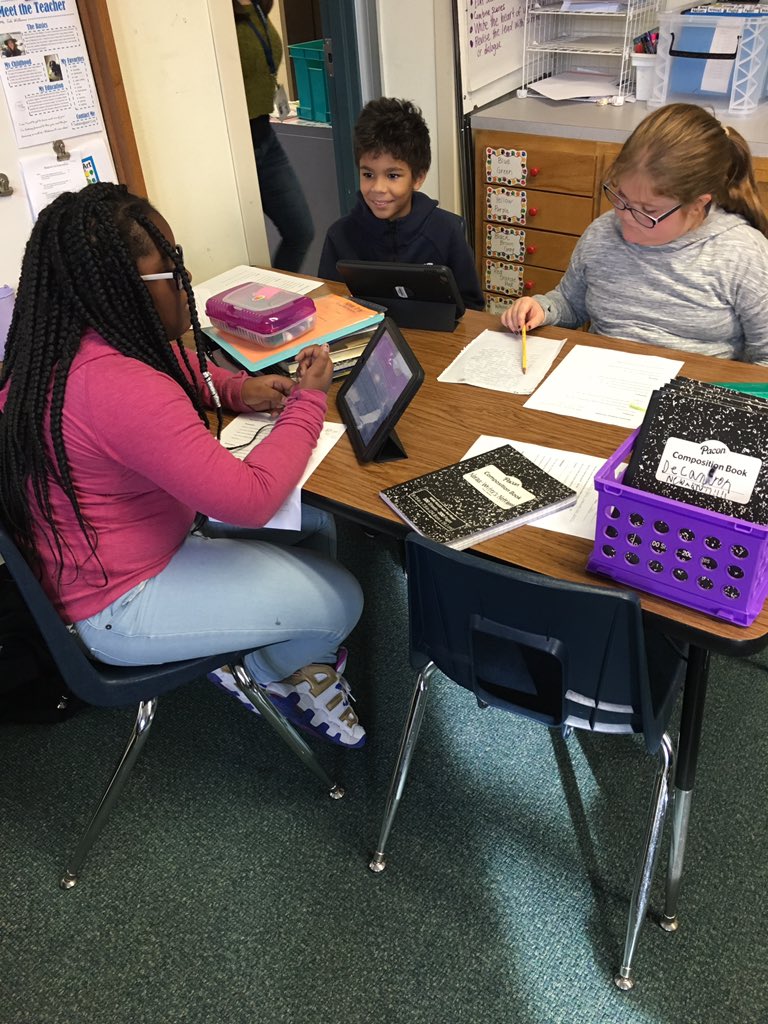 TabiTheTeacher's tweet image. Editing each other’s writing today. I love hearing them give each other feedback! #UnitC #cpsbest #narrative #editors #authors