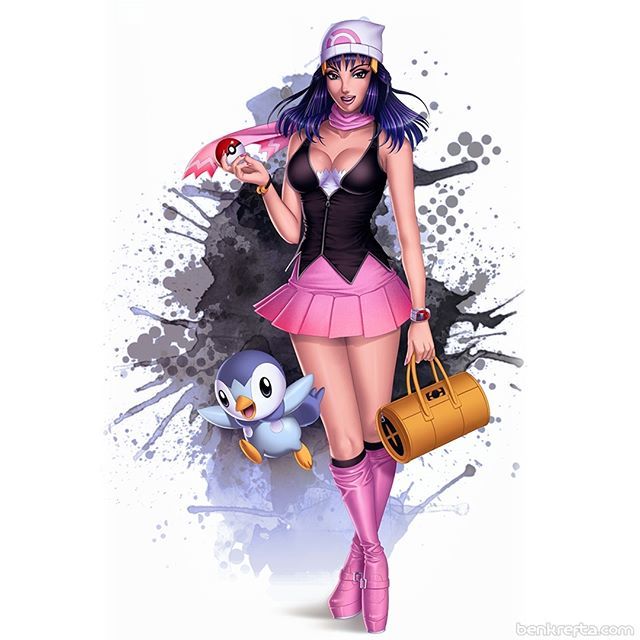 Ben Krefta on X: Final Version for my Pokemon trainer Dawn artwork :) # pokemon #fanart #piplup #art #videogame #manga #anime #photoshop #cintiq  #drawing #artwork #girl #trainer #illustration #pinup   / X