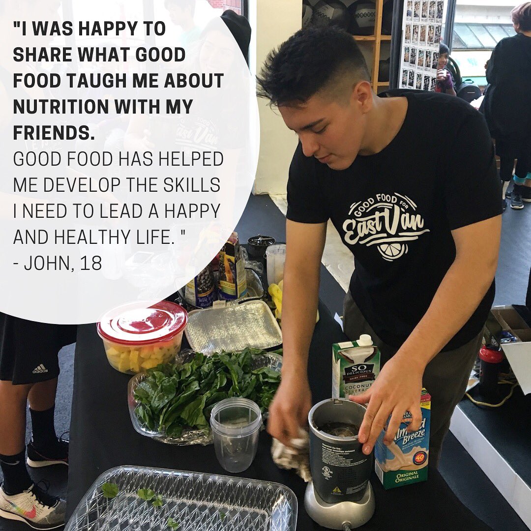 GoodFood_forAll's tweet photo. We’re ramping up our peer leadership opportunities with Good Food for All and John is leading the way!
Read more on the nutrition session he taught for his peers in the Eastside Afterschool Program: https://t.co/eMSRUVFOsV
#peerleadership #eastvan #nutritioneducation https://t.co/scOZzQJ0zb