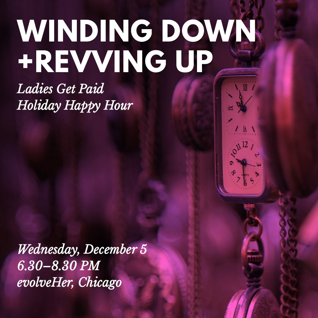 LGPChi's tweet photo. November's already on it's way and before you know it, 2018 will be coming to an end. Join us for a year-end happy hour where we'll be discussing the triumphs of 2018 and how to keep that momentum going!

https://t.co/CZVOIKUBur
12.05 | 6.30PM | @evolveHER | #winddown | #revup https://t.co/Bm96UF6HxB