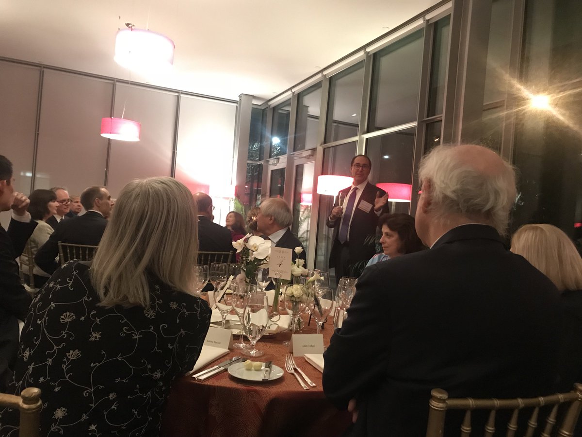 President David Tancredi speaking at last week's @FondationLeducq gala at the gorgeous @gardnermuseum
