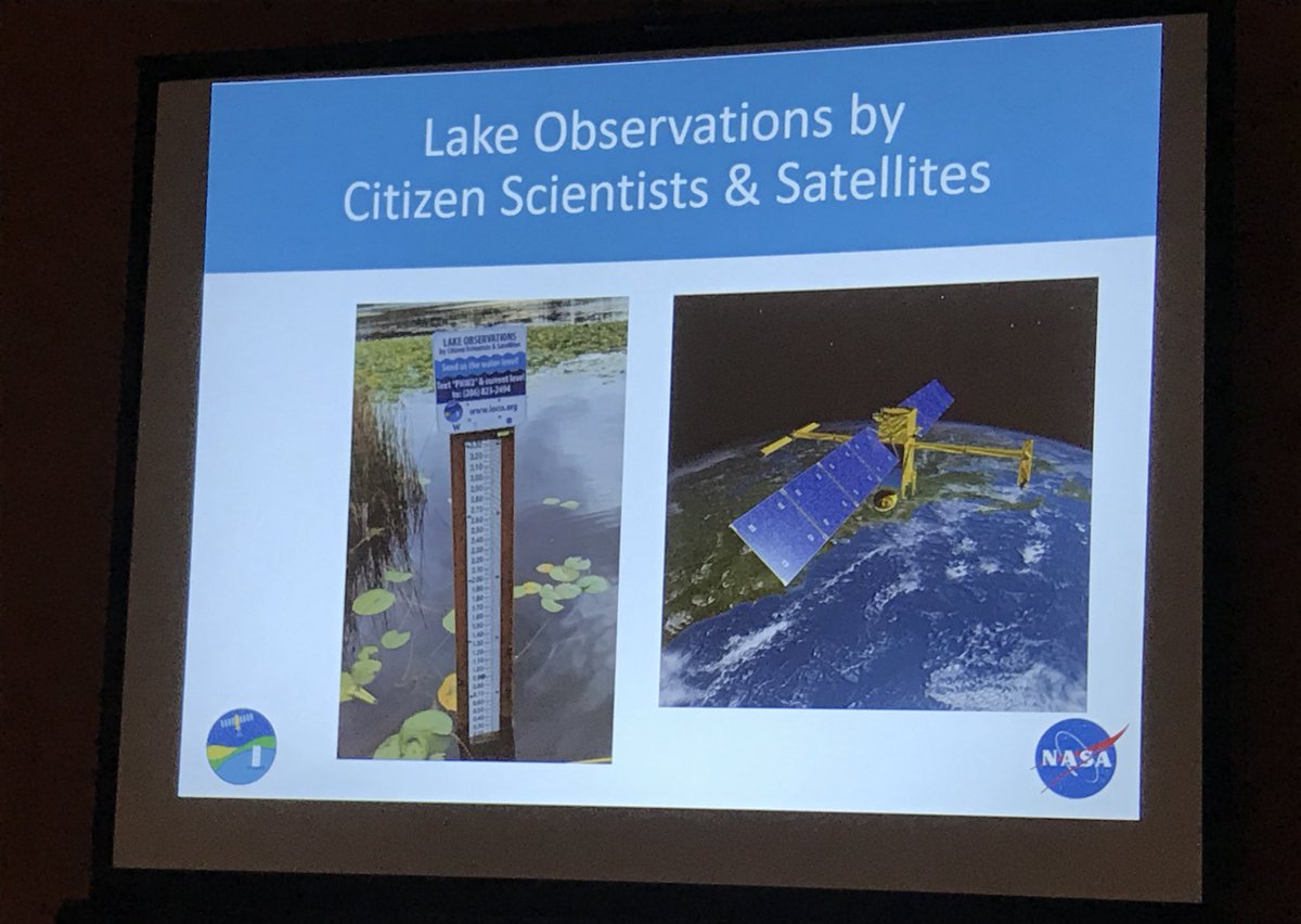 lisa_borre's tweet photo. Interesting to learn about the new @lake_level project during a talk by Grant Parkins @UNC at the #NALMS2018 symposium in Cincinnati. They are using #citsci and #remotesensing to monitor lake storage and will be expanding beyond the pilot in NC soon. https://t.co/U29rzPDD55 https://t.co/pVE6ZqH4qr
