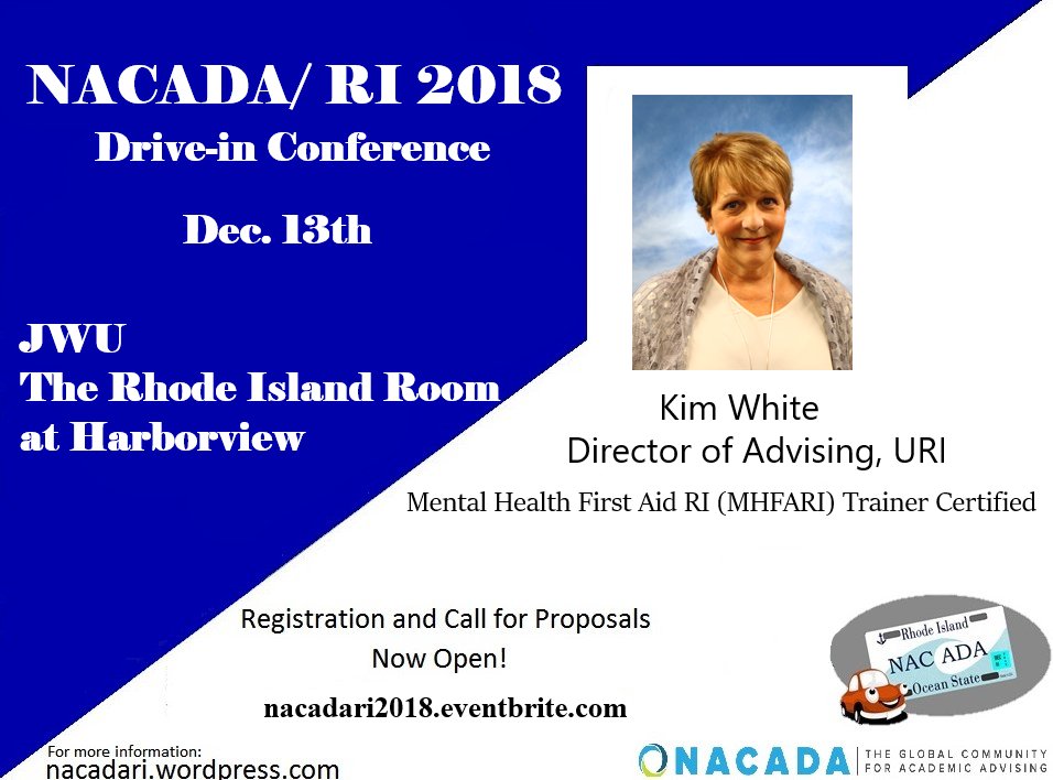 2018 Rhode Island Drive-in Conference 12/13 at @JWUProvidence Click below for proposals (deadline 11/20), registration, &amp; award nomination forms.  eventbrite.com/e/2018-nacadar…
Proposal forms: docs.google.com/forms/d/1P1nWm…
Awards: docs.google.com/forms/d/18uZ9m…
#NACADAr1