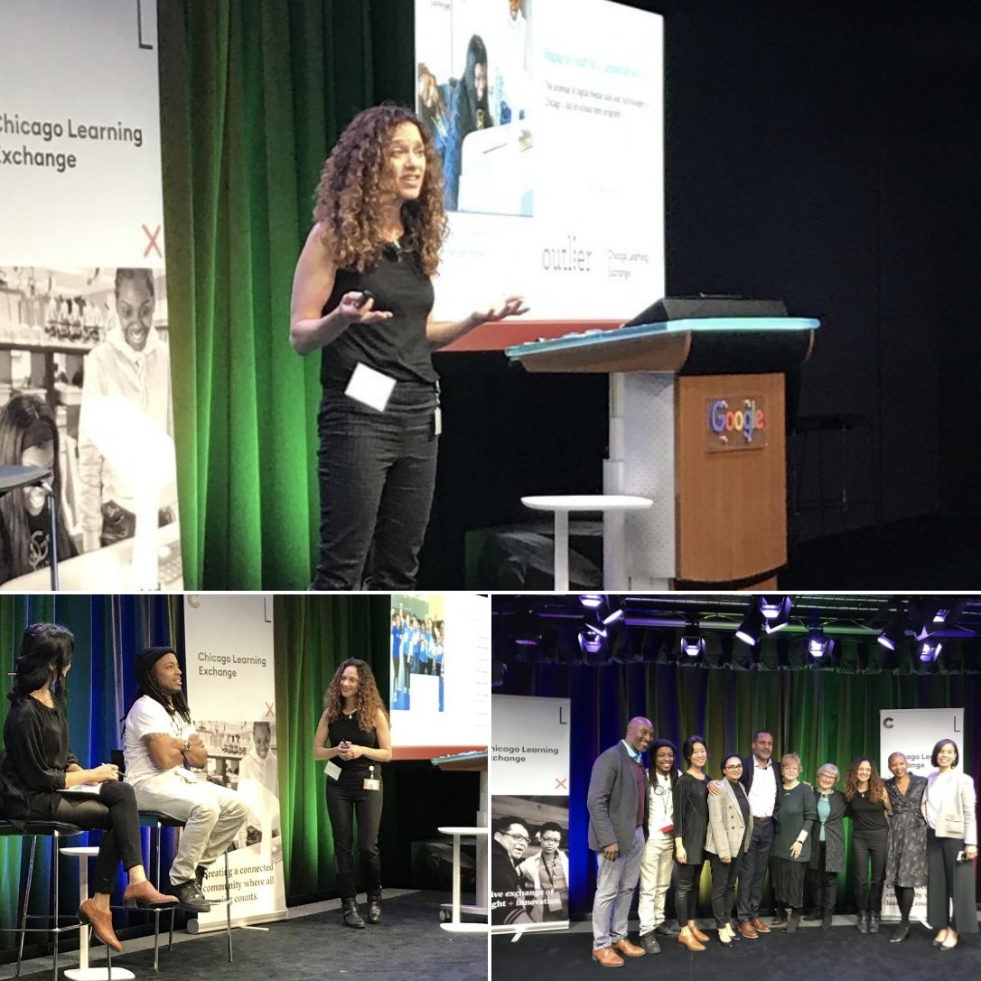 This week Jeanne Century Director of Outlier Research and Evaluation shared results on digital media and technology use in youth programs at Chicago Learning Exchange launch. Thanks to Chasing23 and Mikva Challenge!  chicagolx.org