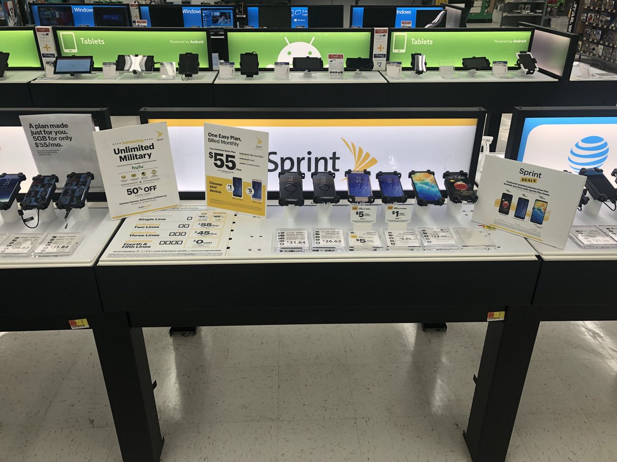 Not a single employee in the mobile department...? Great opportunity to update the display and marketing materials! #bestdealinwireless <a href="/KariChadd3/">Kari Chadd</a>