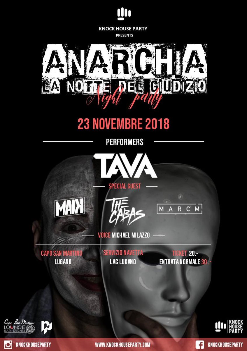 November 23 our <a href="/TAVAofficial/">TAVA</a> will play at Knock House Party with <a href="/TheCabas/">The Cabas</a>. Save the date!