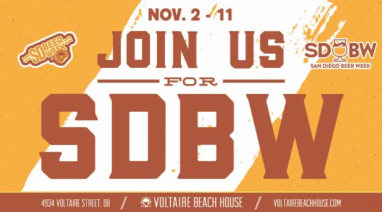 VoltBeachHouse's tweet image. SD Beer Week is in full swing! Come stop by and spin the wheel for a chance to win pints, prizes and coupons while enjoying San Diego brewed beers 🍻 #SDBW #SDBeerWeek #SDBeer