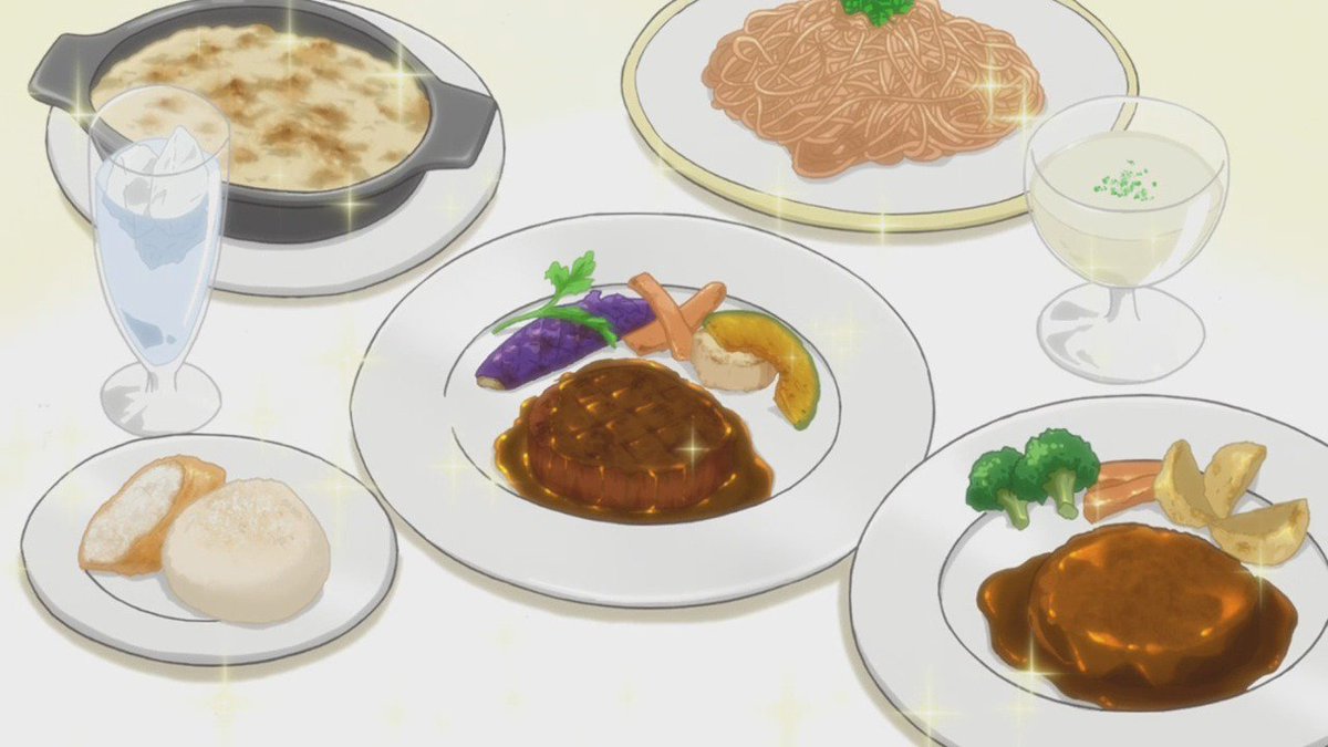 Sits @RogueKyojin down at the table.

"Food."