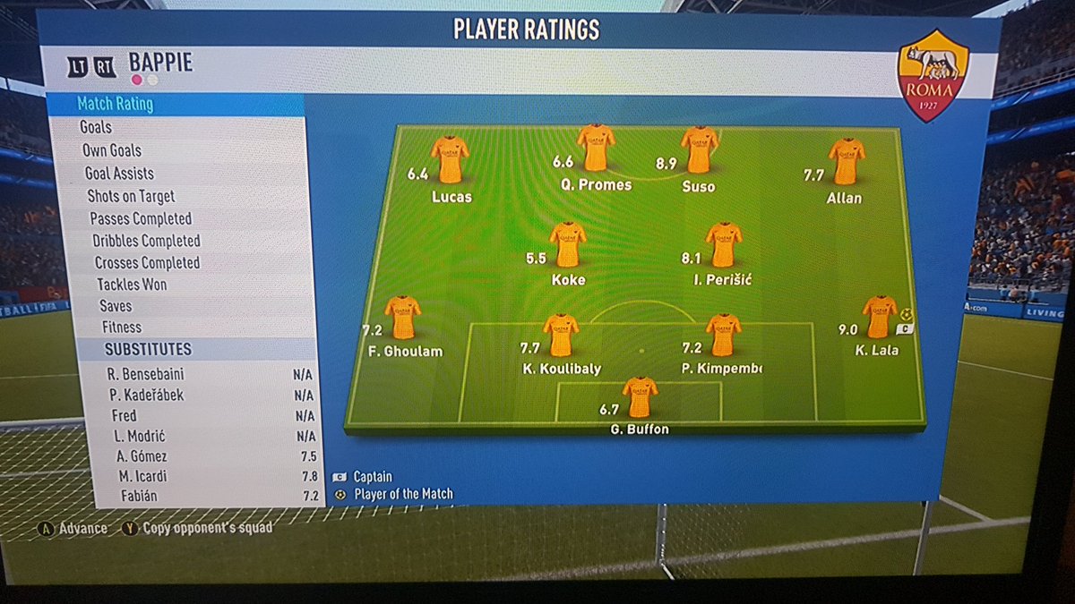 bappie24's tweet photo. @DoonansNDragons @EASPORTSFIFA I've had enough of this shiiit gaame why in the fuck have allan and perisic swapped places https://t.co/r3XgI26HEf