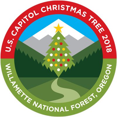 DesNatlForest's tweet photo. With the @USCapitolTree cut today, the tree will be beginning its journey on a reverse Oregon Trail soon! Be sure to mark your calendars for November 12 when the wrapped up 80 foot Noble Fir tree will be making a stop in Bend!  https://t.co/sRNpEoC9kq https://t.co/HdNeaY7sFO