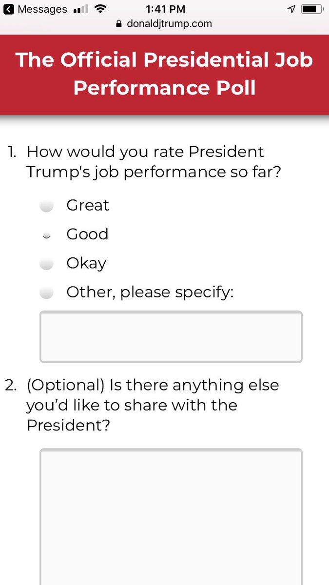 This poll Trump campaign constantly sends out never ceases to amuse/depress