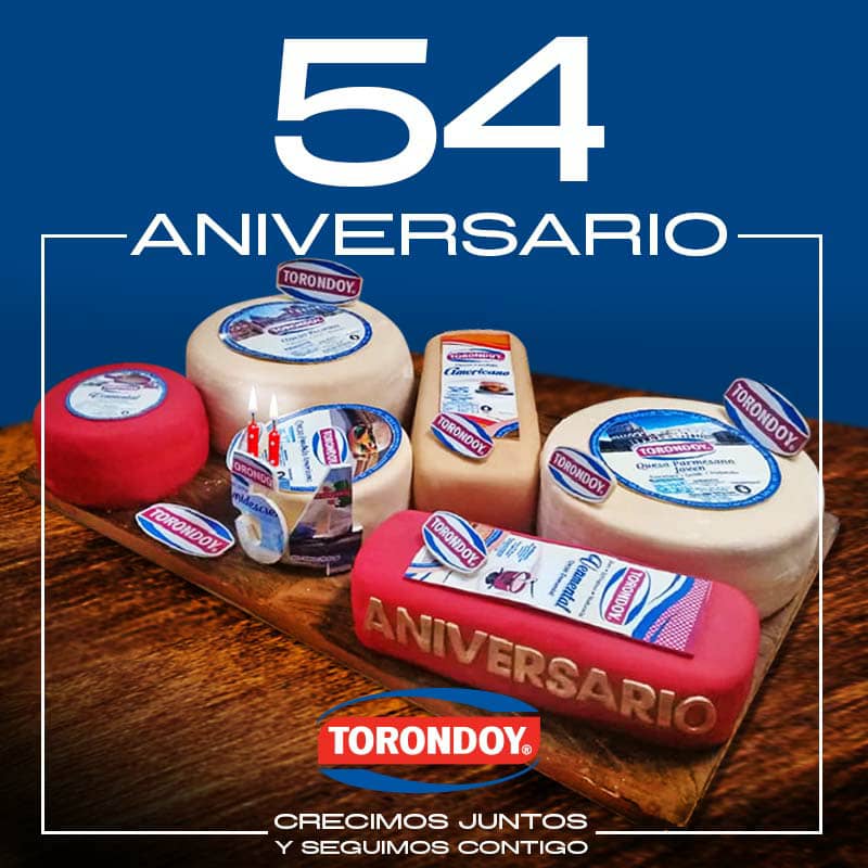 ¡Nuestra torta de cumpleaños se ve tan rica como nuestros quesos! 🎂🎂🎉🎉 ¡Estamos de aniversario! Lo celebramos contigo porque, crecimos juntos y seguimos contigo.
¡Gracias a todos! Somos #QuesosTorondoy y hoy celebramos 54 años contigo.