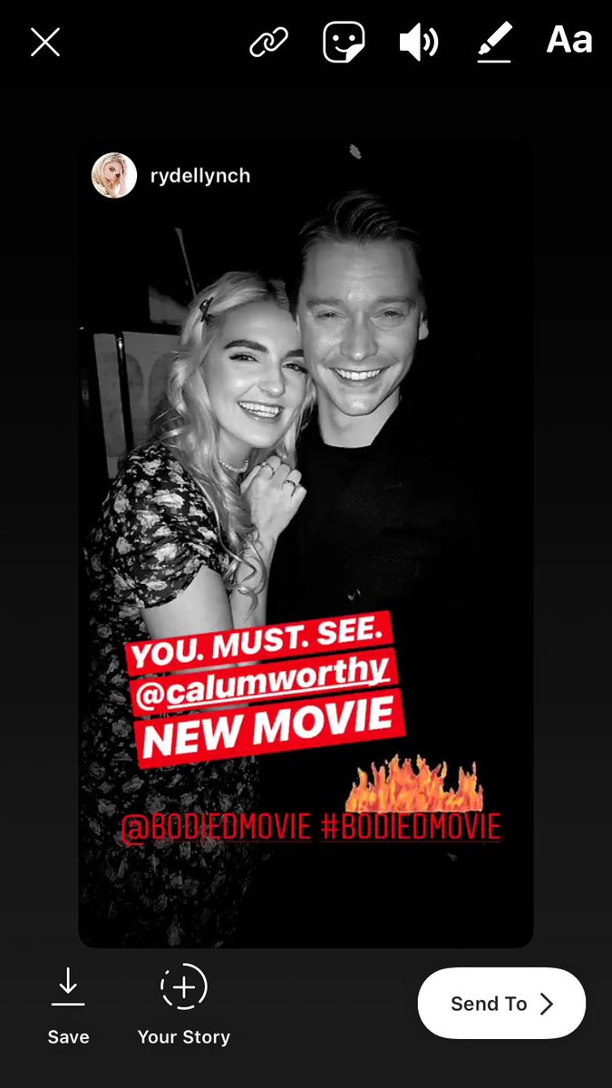 CalumWorthy's tweet photo. Thanks for coming to the premiere last night @lauramarano &amp; @RydelLynch! https://t.co/pVOXcePFAd