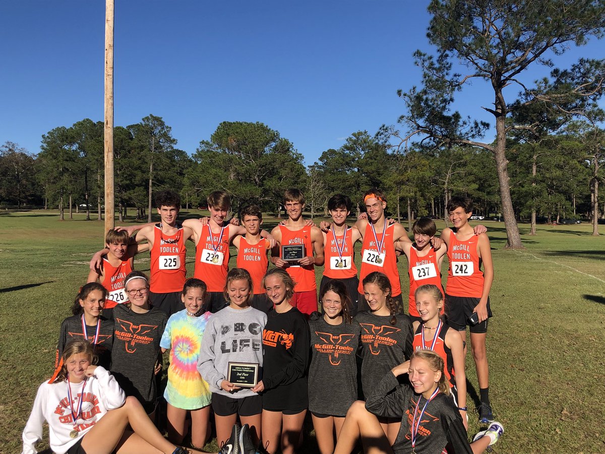 Congrats McT Cross Country Teams for qualifying for State. Boys won the 7A Section 1 title, girls finished 2nd. Freida Kickliter is your Girls Champion and Drew Roberts finished 2nd for the boys.  #WhoAreWeMcT