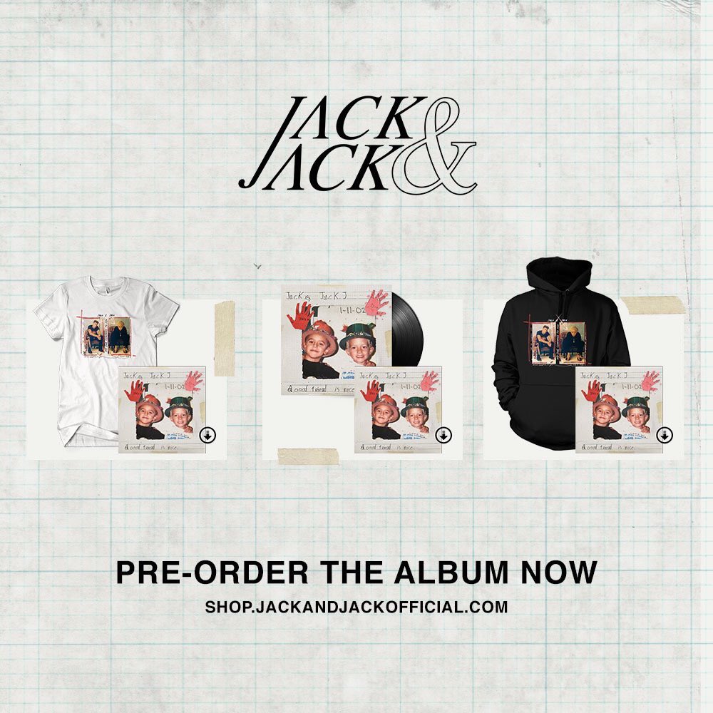 kissmeinterlude's tweet photo. if you haven't preordered a good friend is nice yet you're doing something wrong,
GET MERCH AND THE DIGITAL OR PHYSICAL ALBUM TODAY ❤️ | @jackj @jackandjack @jackgilinsky
#PreOrderAGoodFriendIsNice https://t.co/km32WNMTMA. https://t.co/XNagueuoeA
