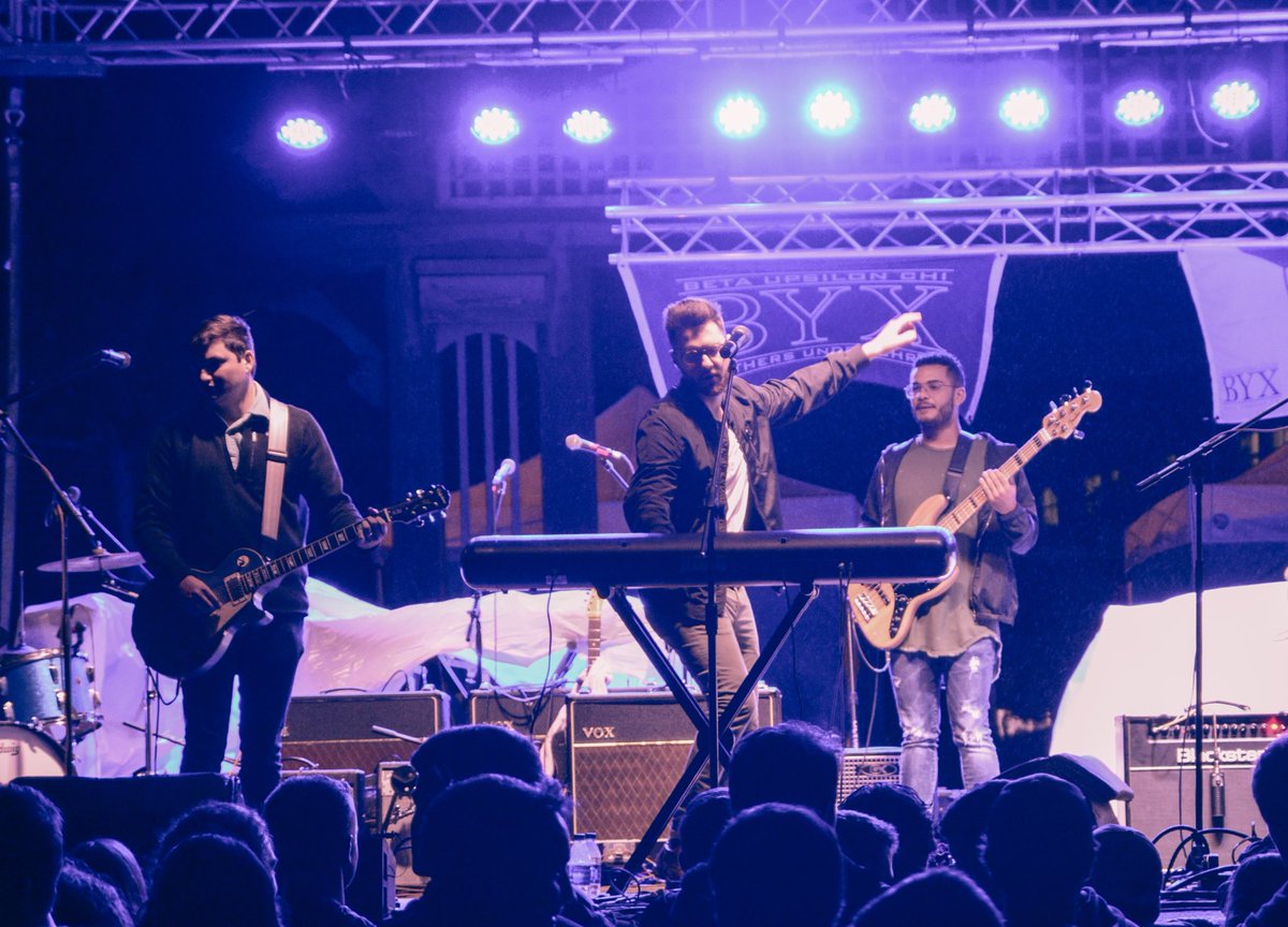 STARKVEGAS WAS HYPE AND RAINY AND I LOVED IT‼️ Thanks to <a href="/BYXMSU/">MSU Beta Upsilon Chi</a> for having us and to the great crowd for singing and grooving with us in the rain! Let’s do it again soon!