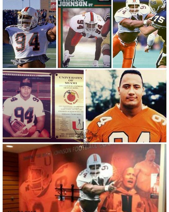 Did Dwayne "The Rock" Johnson play in the NFL?