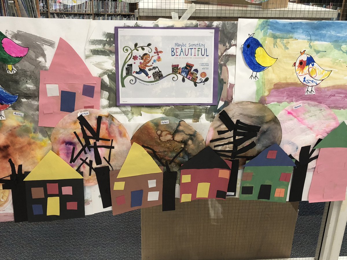 kccprek's tweet photo. We are so proud of our beautiful mural based off the #readfortherecord book #maybesomethingbeautiful! #WeAreMashpee #kcc #preK https://t.co/BXgzKRn3WM