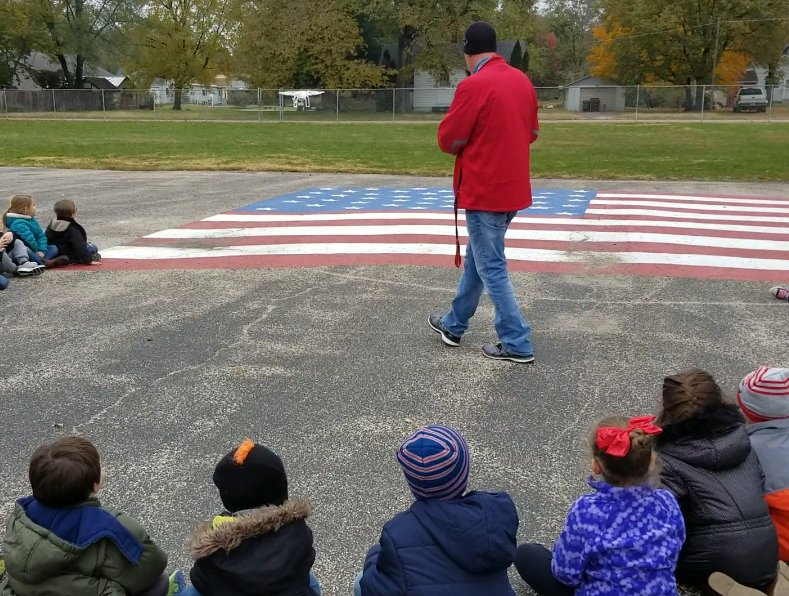 Drone demo with our Kindergarteners!  Their excitement was amazing!
